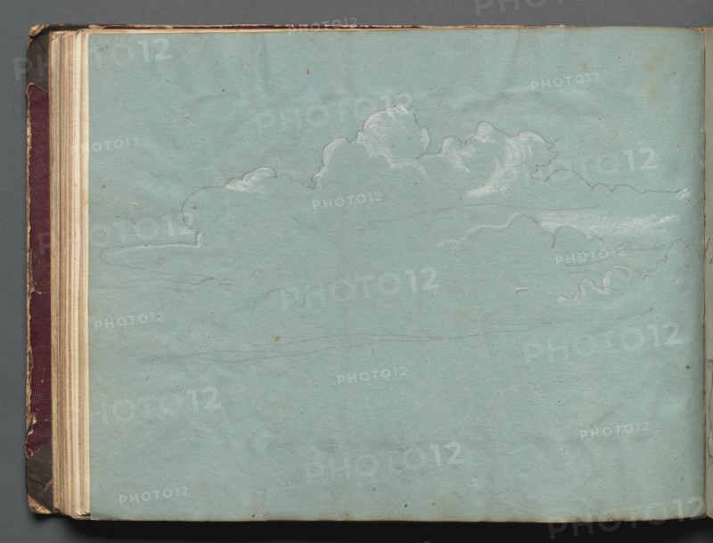 Album with Views of Rome and Surroundings, Landscape Studies, page 36b: Cloud Study. Creator: Franz Johann Heinrich Nadorp (German, 1794-1876).