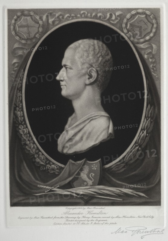 Alexander Hamilton, 1901. Creator: Max Rosenthal (American, 1833-1918).