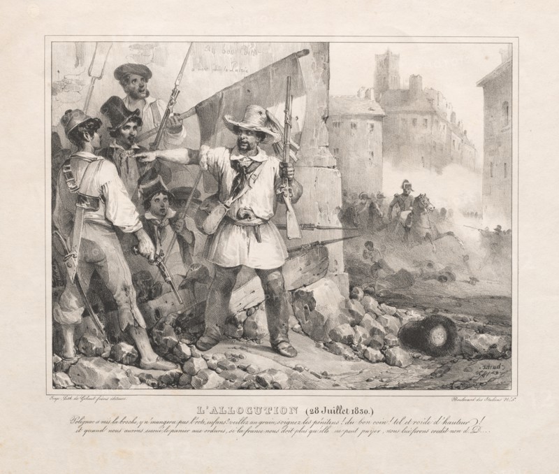 Allocution (July 28, 1830) , 1830. Creator: Nicolas Toussaint Charlet (French, 1792-1845); Gihaut Freres, Paris.