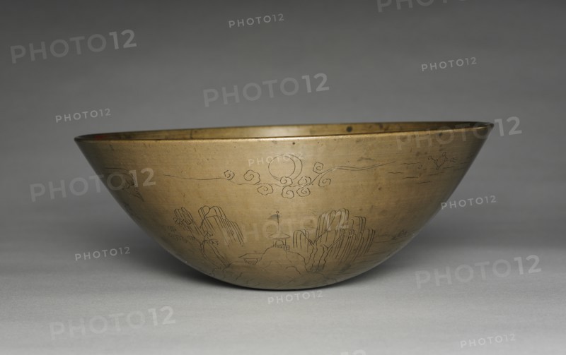 Alms Bowl with Celestial Design, 1900s. Creator: Unknown.