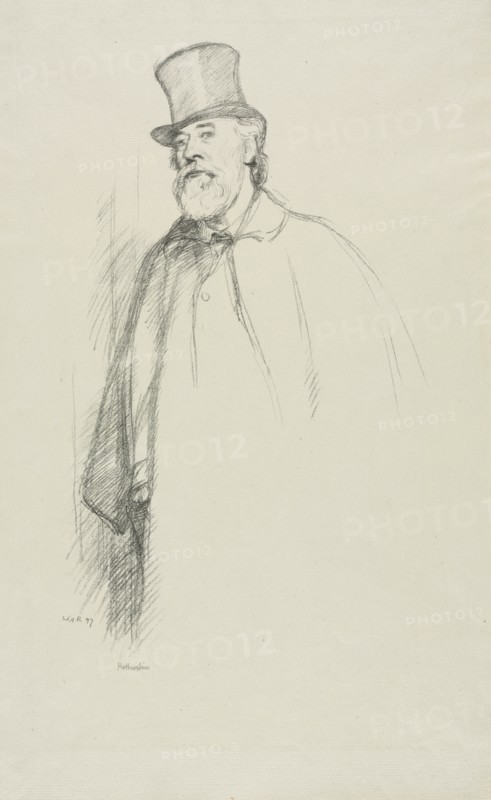 Alphonse Legros, 1897. Creator: William Rothenstein (British, 1872-1945).
