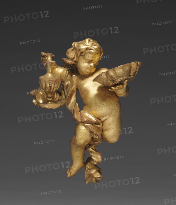 Altarpiece with Relics - Putto with Ewer, upper left, c. 1735-1740. Creator: Joseph Matthias Götz (German, 1696-1760); Workshop, and.