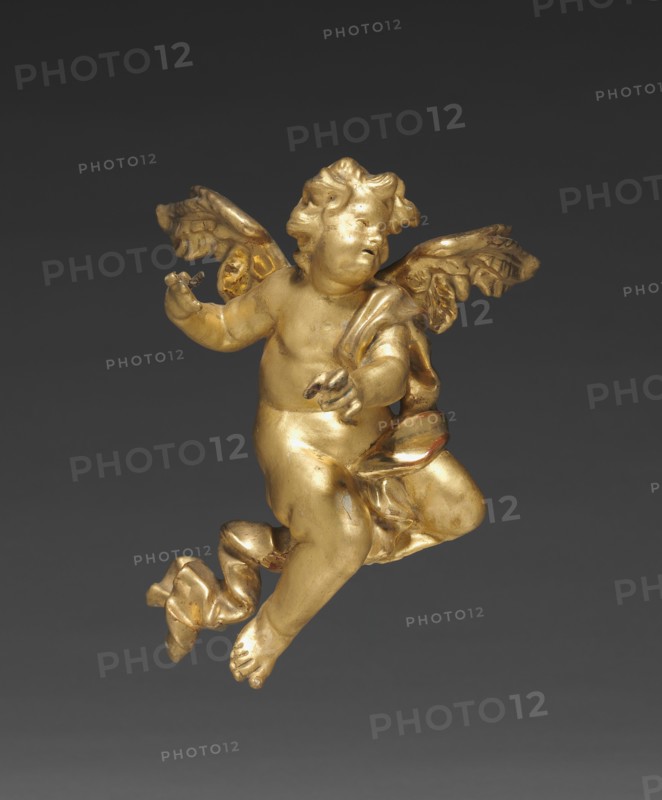 Altarpiece with Relics - Putto, middle left, c. 1735-1740. Creator: Joseph Matthias Götz (German, 1696-1760); Workshop, and.