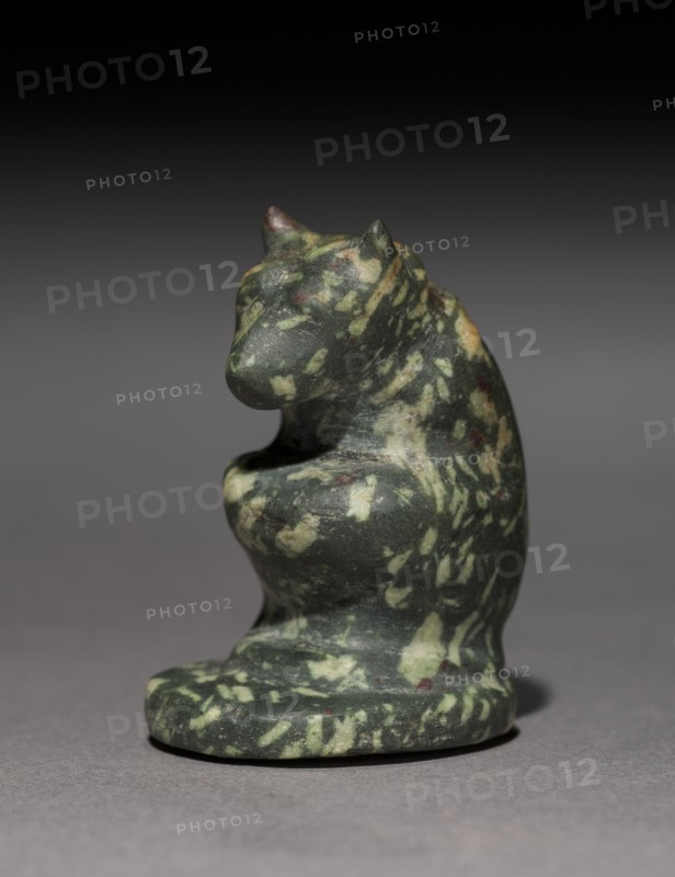 Amulet of a Crouching Bear, 664-332 BC. Creator: Unknown.