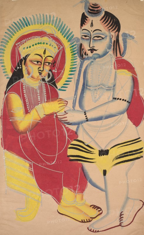 Annapurna and Shiva, 1800s. Creator: Unknown.