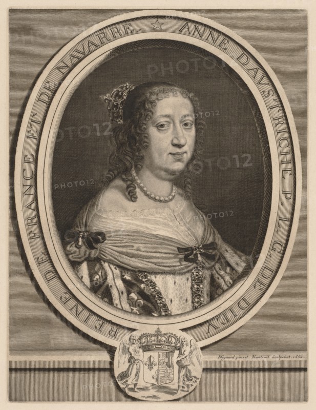 Anne of Austria, Queen of France, 1660. Creator: Robert Nanteuil (French, 1623-1678).