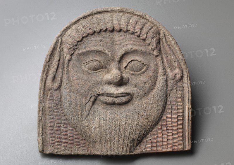 Antefix with Satyr Face, 450-400 BC. Creator: Unknown.