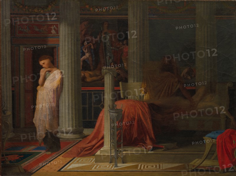 Antiochus and Stratonice, c. 1838. Creator: Jean-Auguste-Dominique Ingres (French, 1780-1867).