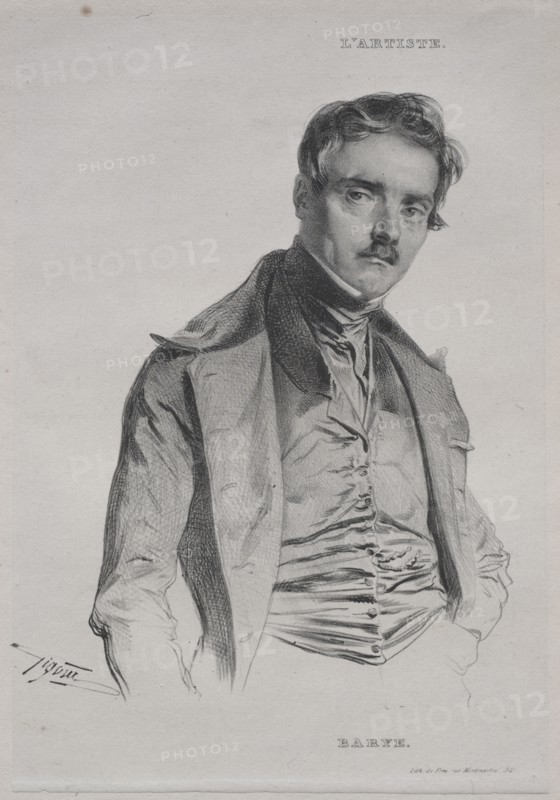 Antoine-Louis Barye. Creator: Jean Francois Gigoux (French, 1806-1894).