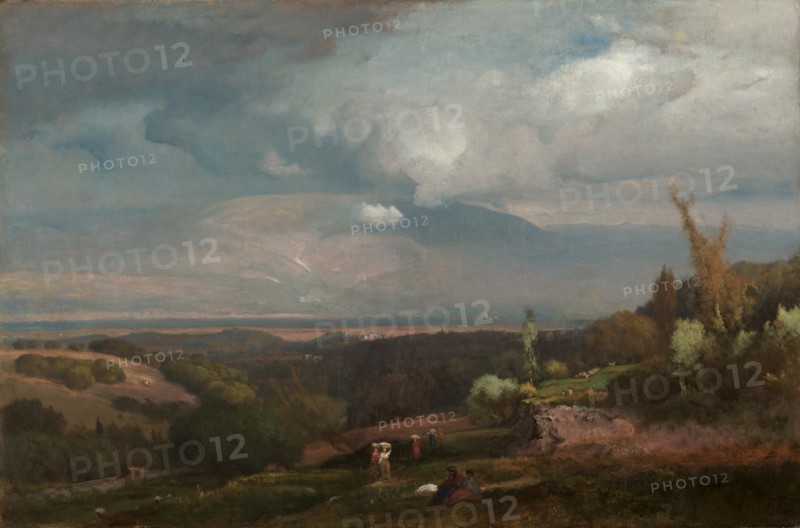 Approaching Storm from the Alban Hills, 1871. Creator: George Inness (American, 1825-1894).