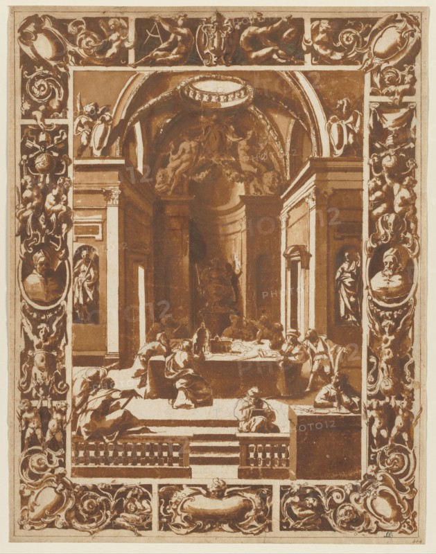 Architectural Conference, c. 1622. Creator: Unknown.