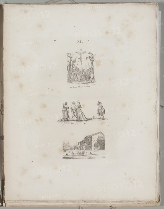 Art of the Lithograph: Three Engraving Examples, Plate XI , 1819. Creator: Alois Senefelder (German, 1771-1834).