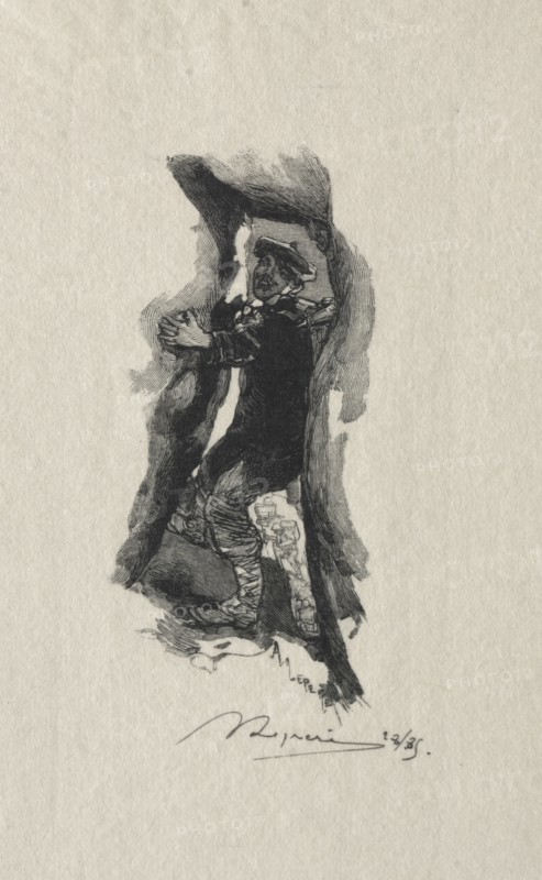 Au defile de Sept-Cavernes. Creator: Auguste Louis Lepère (French, 1849-1918).