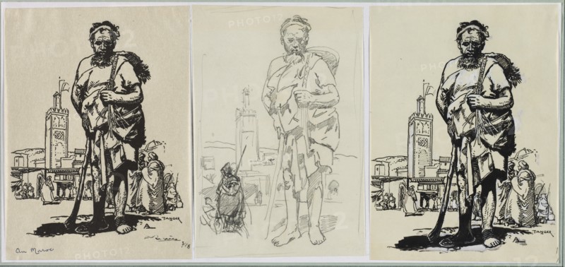 Au Maroc, 1914. Creator: Auguste Louis Lepère (French, 1849-1918).
