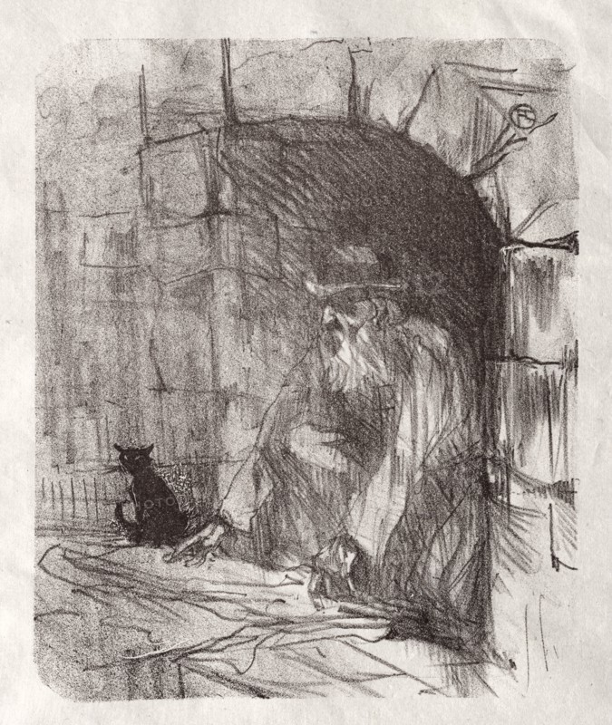 Au pied du Sinaï: Une Arrière-boutique à Cracovie, 1898. Creator: Henri de Toulouse-Lautrec (French, 1864-1901).