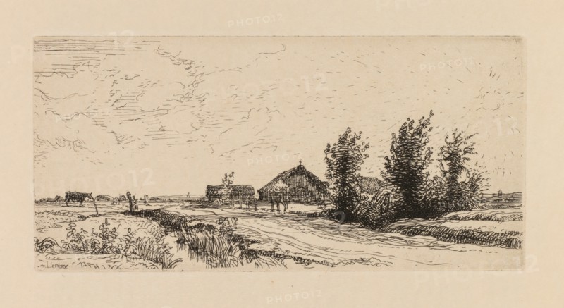 Auguste Lepère: Le petit gardeur de vaches. Creator: Auguste Louis Lepère (French, 1849-1918).