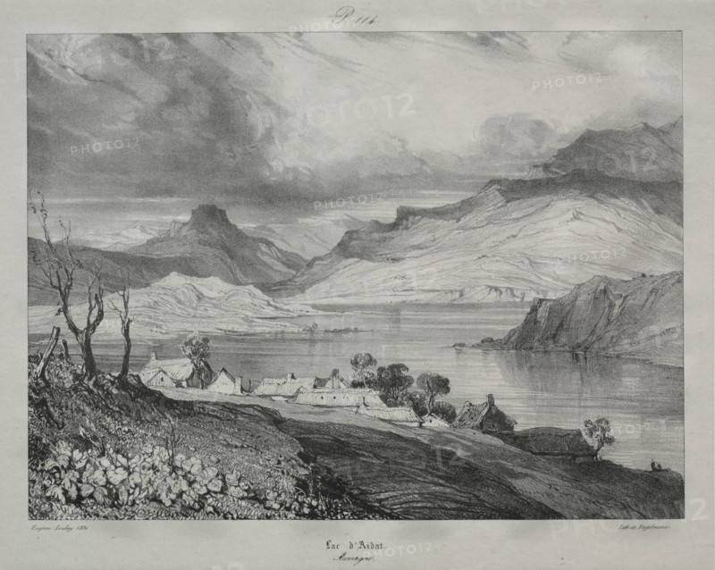 Auvergne: Lac dAidat, Auvergne, 1831. Creator: Eugène Isabey (French, 1803-1886).