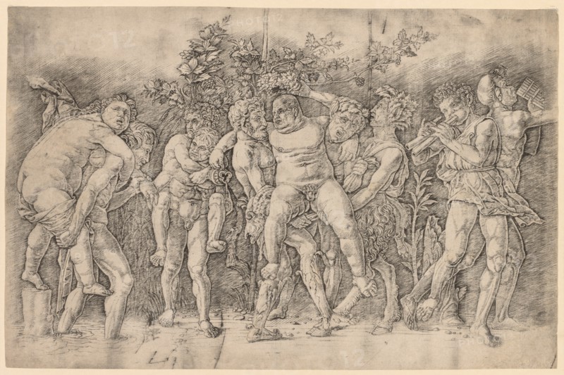 Bacchanal with Silenus. Creator: Andrea Mantegna (Italian, 1431-1506).