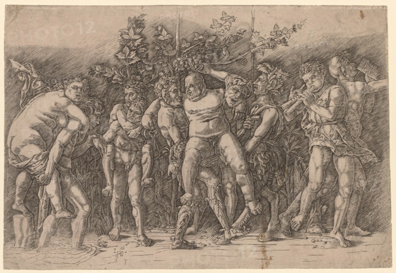 Bacchanal with Silenus. Creator: Giovanni Antonio da Brescia (Italian).
