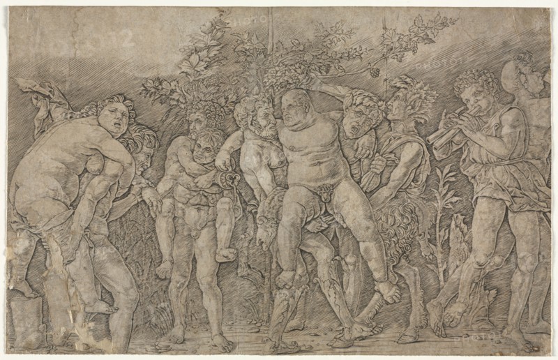 Bacchanal with Silenus. Creator: Andrea Mantegna (Italian, 1431-1506).