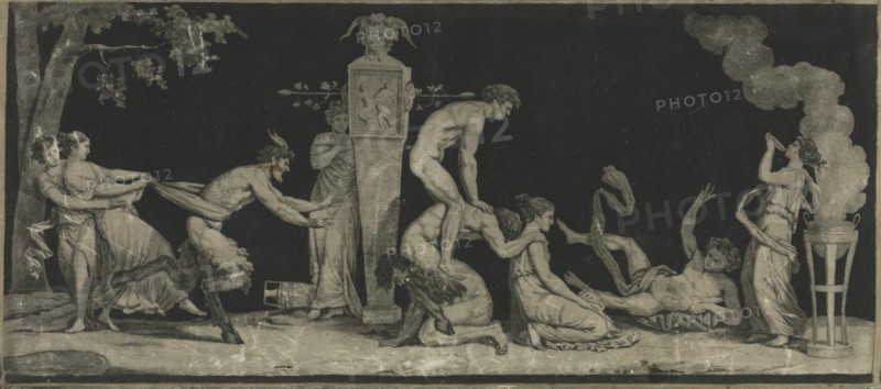 Bacchanal, The Game of Leap Frog, c. 1785. Creator: Laurent Guyot (French, 1756-); Jean Guillaume Moitte (French, 1746-1810).