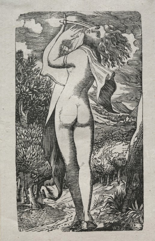 Bacchante or The Player on The Lyre, 1829. Creator: Edward Calvert (British, 1799-1883).