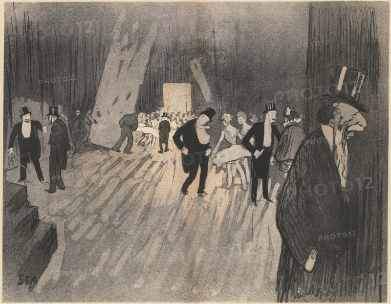 Backstage of the Ballet, c. 1900. Creator: Sem (Georges Gourçat) (French, 1863-1934).
