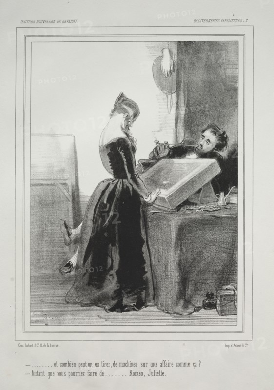 Baliverneries Parisiennes. Creator: Paul Gavarni (French, 1804-1866).