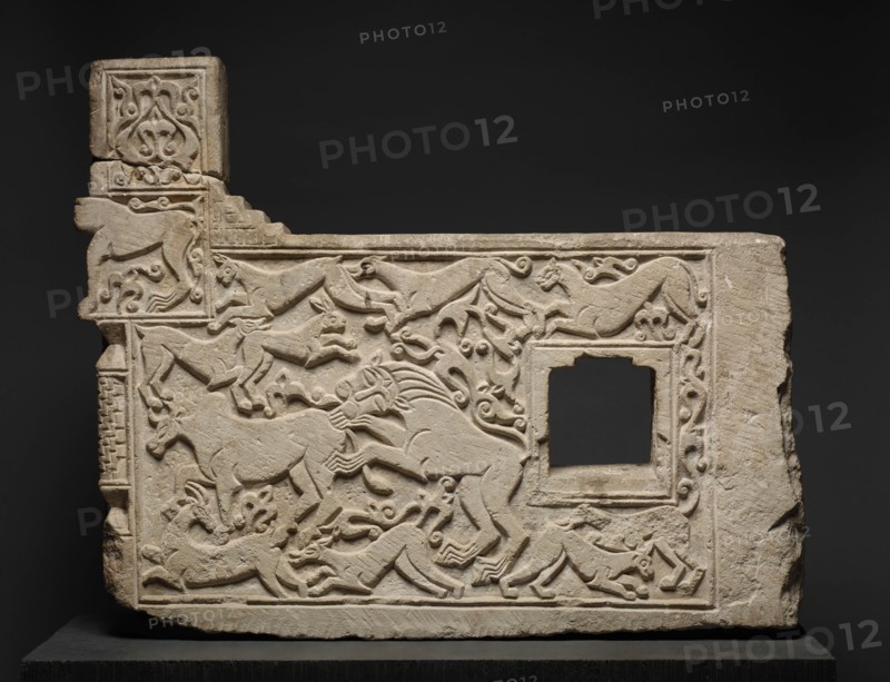 Balustrade Fragment with Animals, 1303-1304. Creator: Unknown.