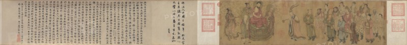 Barbarian Royalty Worshiping the Buddha, 900s. Creator: Zhao Guangfu (Chinese c. 923-976), attributed to.
