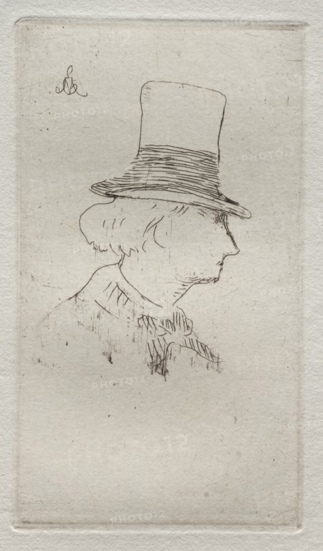 Baudelaire de profil. Creator: Edouard Manet (French, 1832-1883).