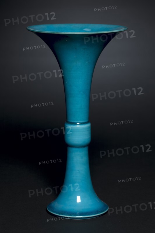 Beaker Vase in Form of Archaic Gu, 1662-1722. Creator: Unknown.