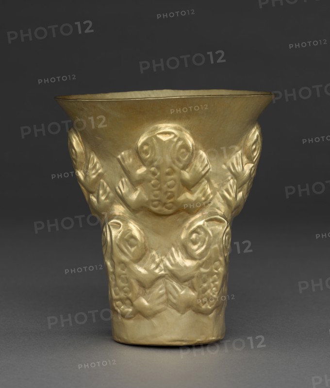 Beaker with Frogs, 900-1100. Creator: Unknown.
