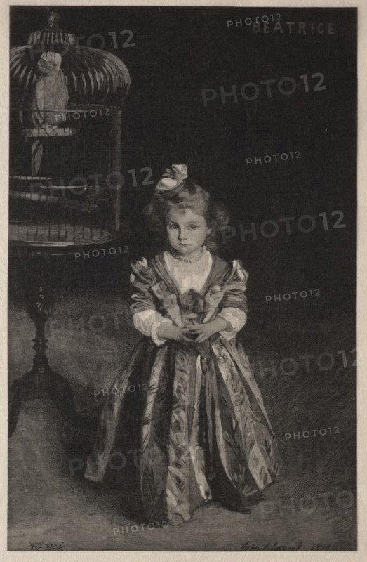 Beatrice Goelet, 1891. Creator: Henry Wolf (American, 1852-1916).