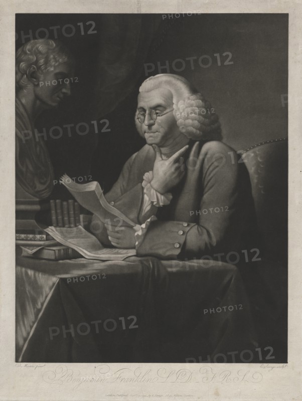 Benjamine Franklin, 1793. Creator: Edward Savage (American, 1761-1817).