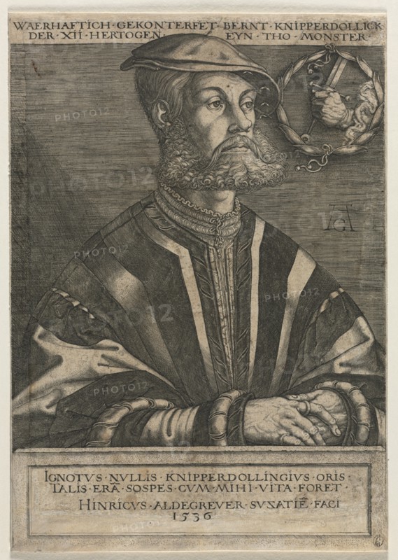 Bernt Knipperdolling, 1536. Creator: Heinrich Aldegrever (German, 1502-1555/61).