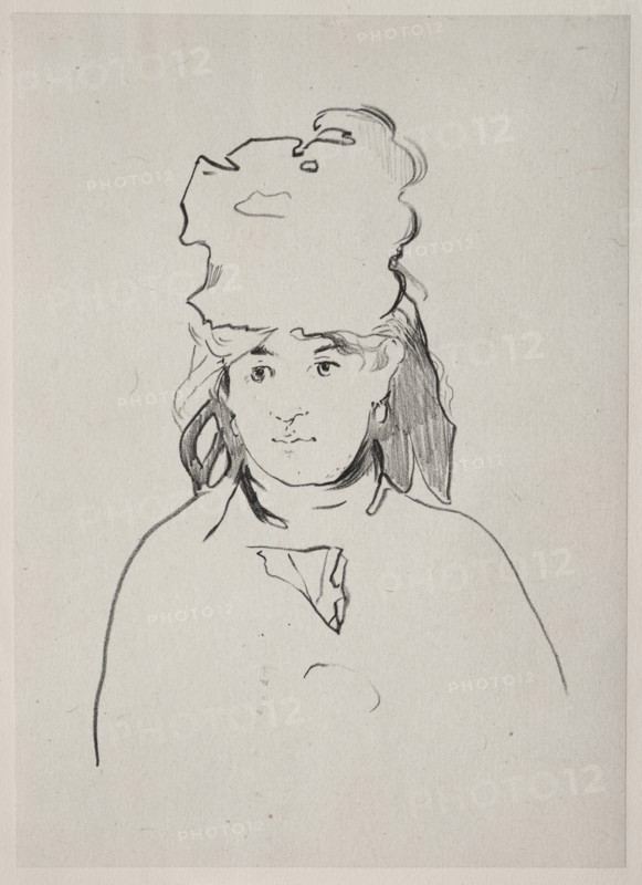 Berthe Morisot, 1872. Creator: Edouard Manet (French, 1832-1883).