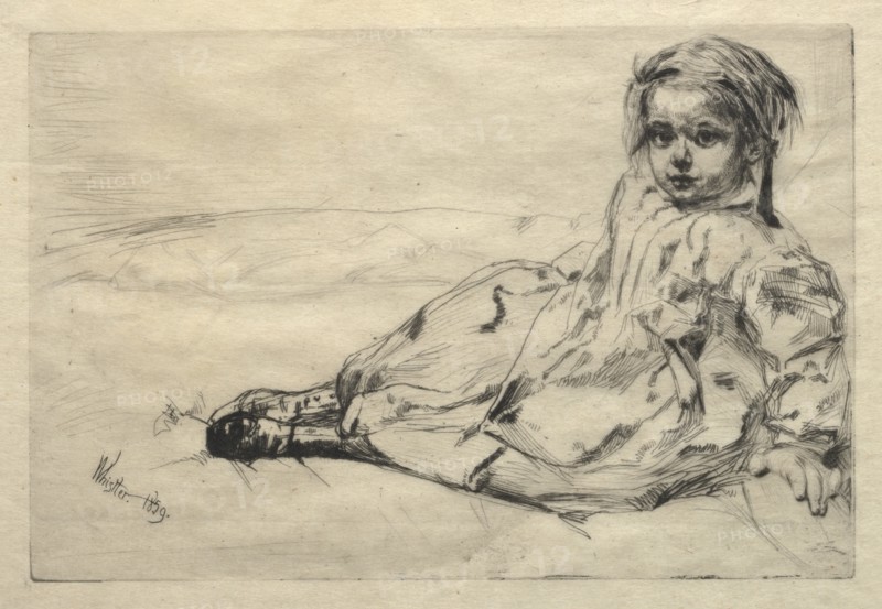 Bibi Valentin, 1859. Creator: James McNeill Whistler (American, 1834-1903).