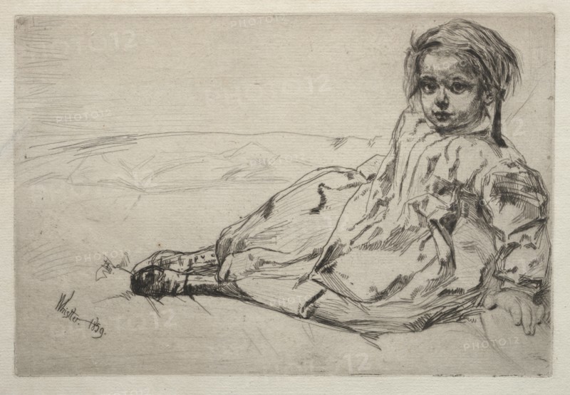 Bibi Valentin, 1859. Creator: James McNeill Whistler (American, 1834-1903).