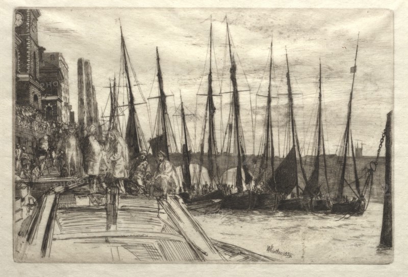 Billingsgate, 1859. Creator: James McNeill Whistler (American, 1834-1903).