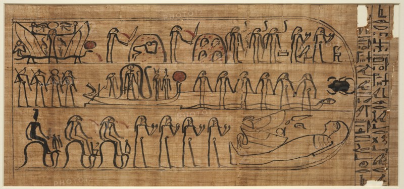 Book of Amduat of Buiruharmut, with Elements of the Tenth through Twelfth Hours, 1000-900 BC. Creator: Unknown.