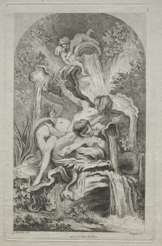 Book of Fountains: No. 5, c. 1736. Creator: Gabriel Huquier (French, 1695-1772).