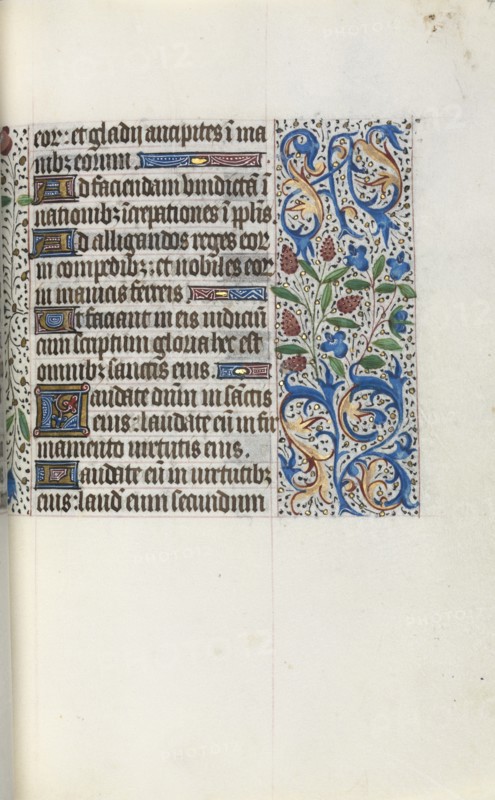 Book of Hours (Use of Rouen): fol. 46r, c. 1470. Creator: Master of the Geneva Latini (French, active Rouen, 1460-80).