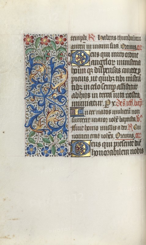 Book of Hours (Use of Rouen): fol. 50v, c. 1470. Creator: Master of the Geneva Latini (French, active Rouen, 1460-80).