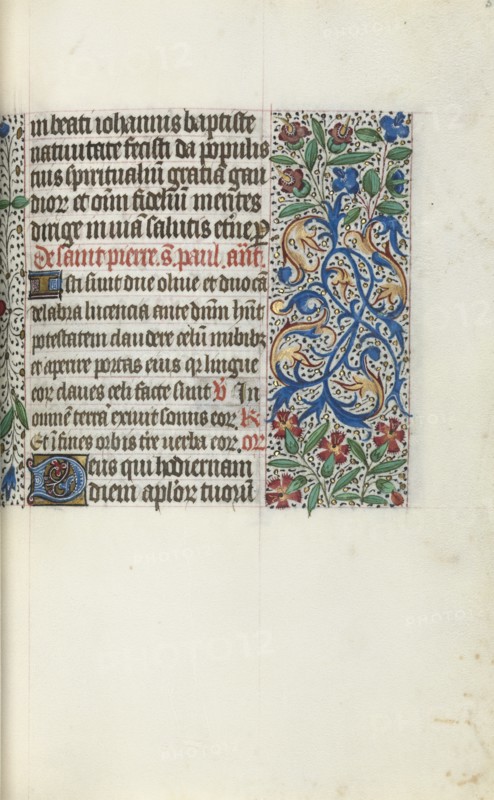 Book of Hours (Use of Rouen): fol. 51r, c. 1470. Creator: Master of the Geneva Latini (French, active Rouen, 1460-80).