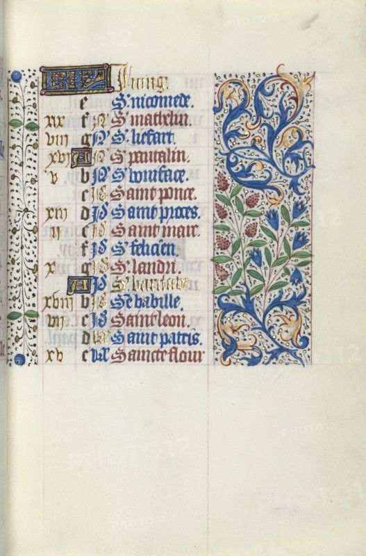 Book of Hours (Use of Rouen): fol. 51r, c. 1470. Creator: Master of the Geneva Latini (French, active Rouen, 1460-80).