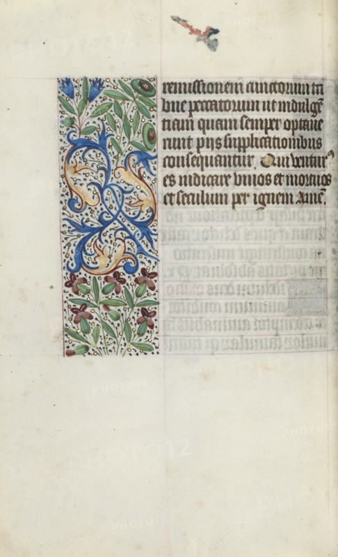 Book of Hours (Use of Rouen): fol. 96v, c. 1470. Creator: Master of the Geneva Latini (French, active Rouen, 1460-80).