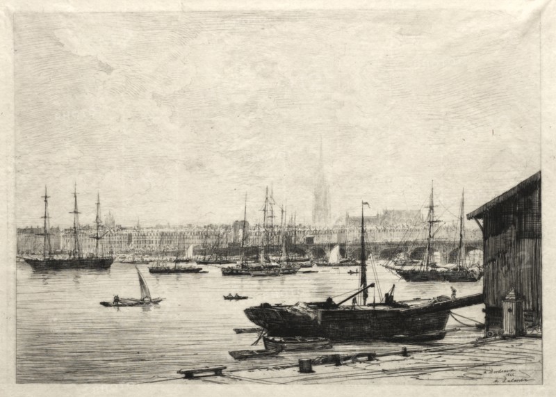 Bordeaux, 1866. Creator: Maxime Lalanne (French, 1827-1886).