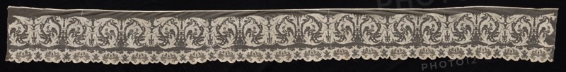 Border with Floral Motifs, 19th century. Creator: Unknown.
