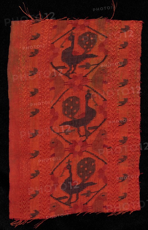 Border with Peacock Design, 1600s. Creator: Unknown.